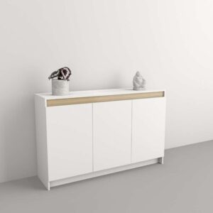 Bahiut minimalista con tres puerta Sistema gola en las puertas